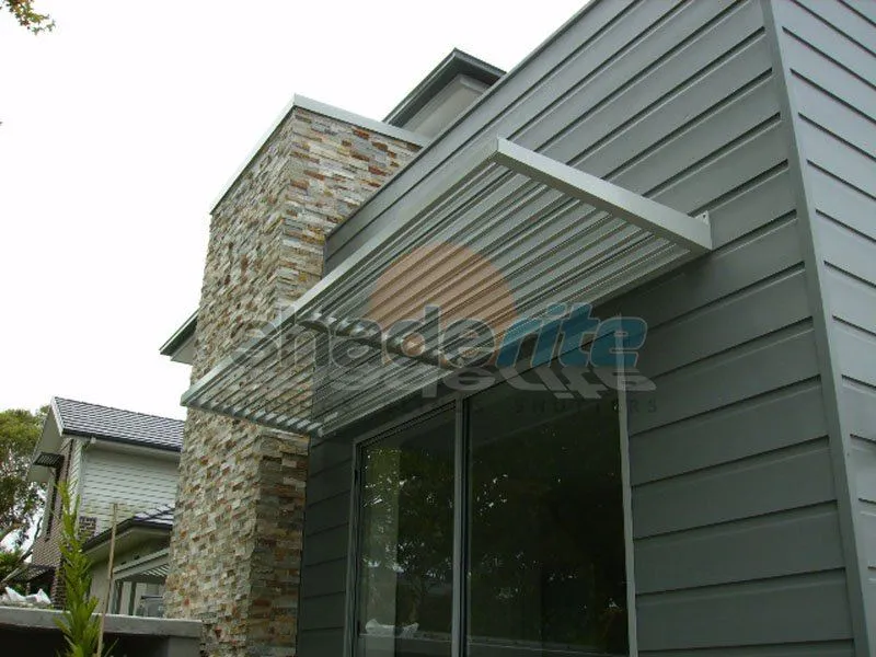 Aluminium louvre awning installation, Sydney