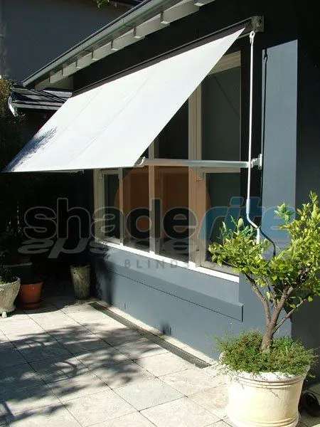 Drop arm awning installation, Sydney