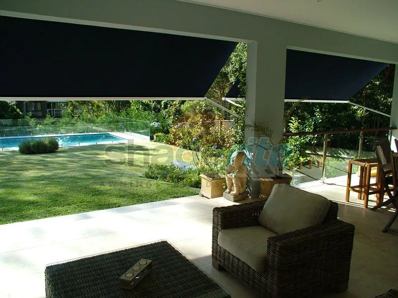 Drop arm awning installation, Sydney