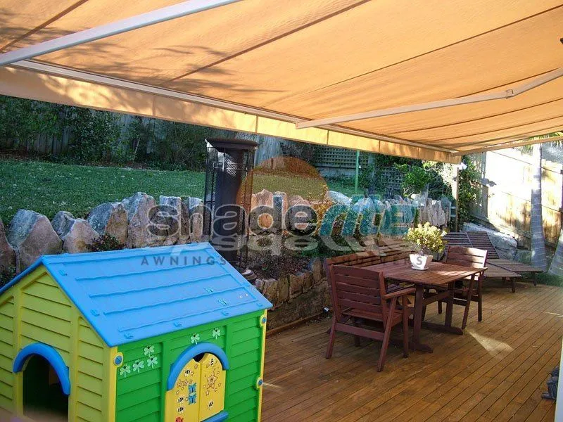 Folding arm retractable awning installation, Sydney