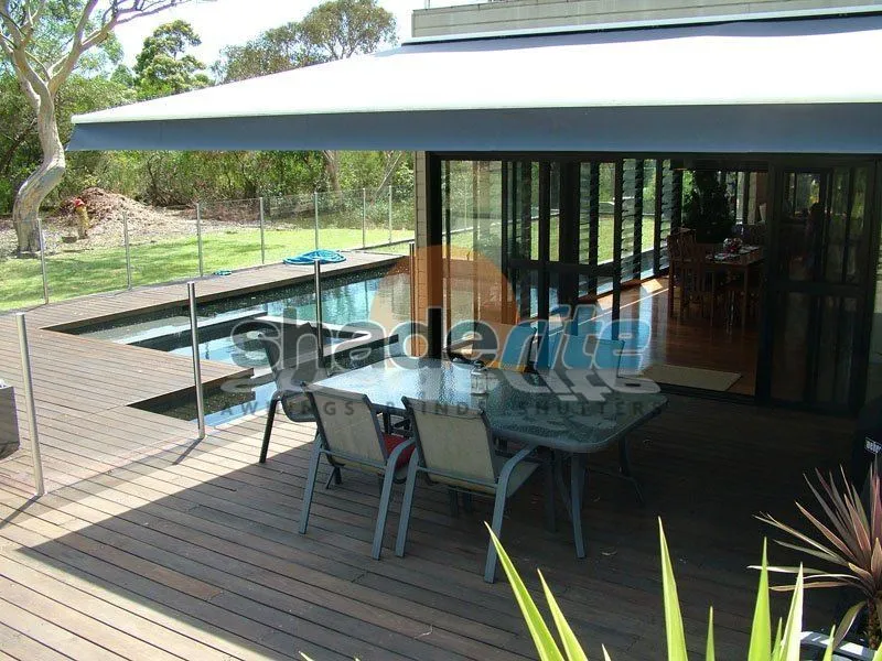 Folding arm retractable awning installation, Sydney