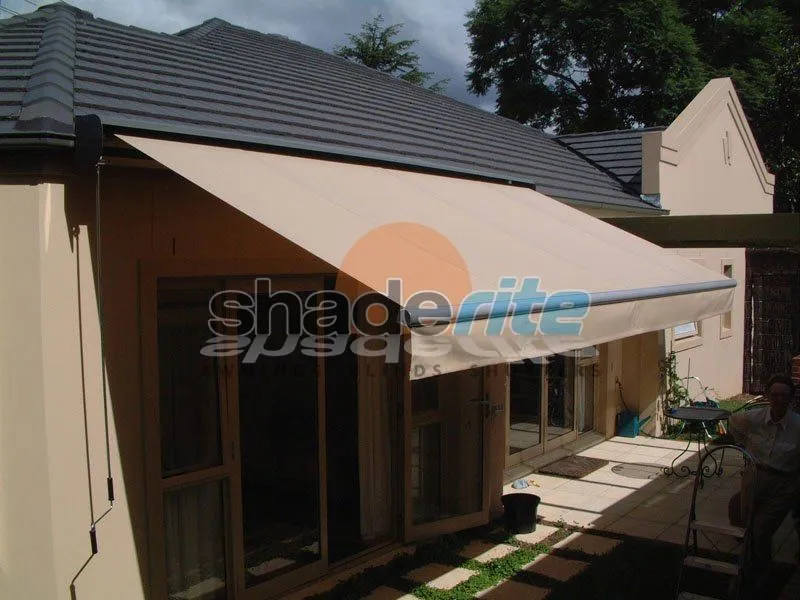 Folding arm retractable awning installation, Sydney