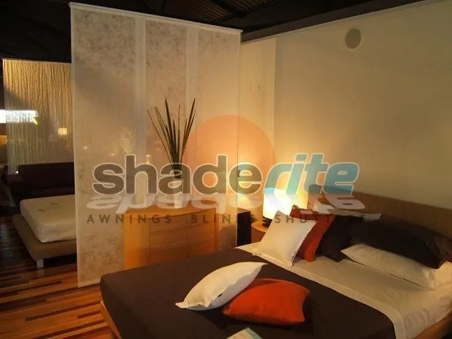 Panel glide blind installation, Sydney