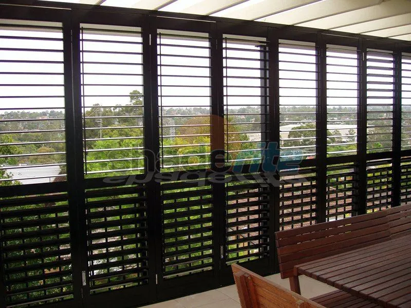 Aluminium shutter installation, Sydney