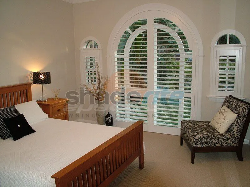 Timber plantation shutter installation, Sydney
